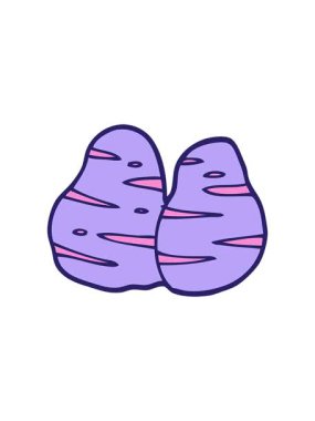 Patates karikatürünün hareketli animasyonu.