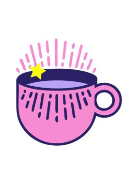 Parıldayan yıldızlar dövme hareketini geleneksel kahve tarzında etkiler.