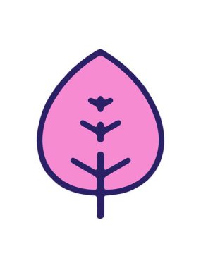 basit yaprak tasarım elementinin hareketli animasyonu