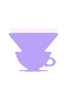 Damla filtresiyle kahve fincanının hareketli animasyonu