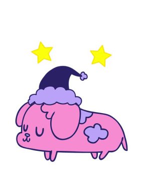 dönen yıldızlar sevimli Noel yavrularının animasyonları