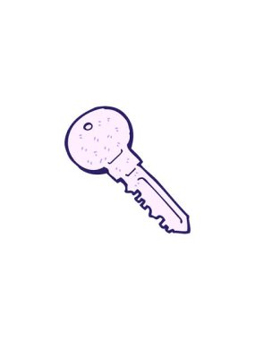 Çizgi film anahtarının gösterişli satış animasyonu