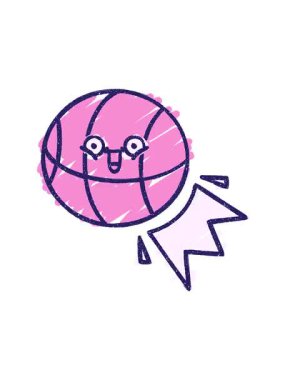 Basket Topu Tebeşir Çiziminin titreyen animasyonu