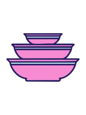 Seramik yemek kaseleri çiziminin animasyonunu durdurup duraklat