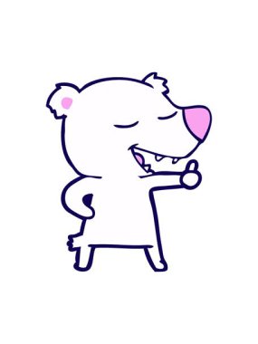 Sevimli bir oyuncak ayının neon ışık efekti animasyonu