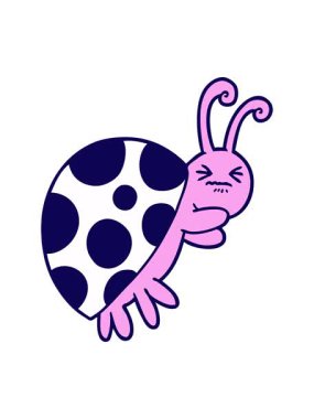 neon ışık efekti çizgi film uğur böceği çiziminin animasyonu