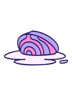 Geleneksel Japon saşimi diliminin titrek hareketli animasyonu