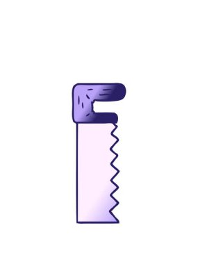 Metal testerenin çizgi film karikatürünü çizen el animasyonunu büyütüyorum.