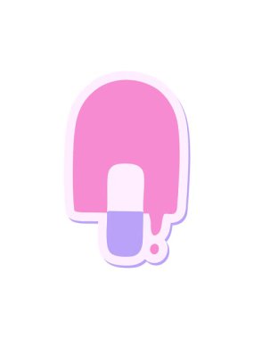 Eriyen buz lolipopunun titreşimli animasyonu