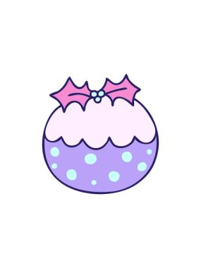 Tuhaf çizgi film noel pudinginin satış animasyonu