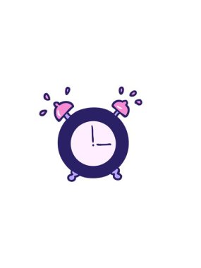 Alarm saatinin yatay titreşimli canlandırması