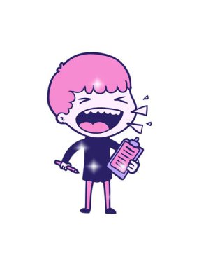 Çizgi filmdeki gülen adamın ışıltı etkisi.