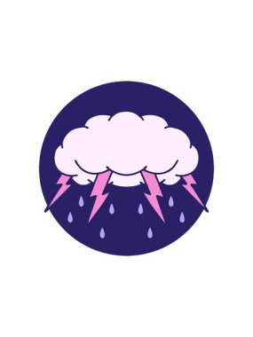 Bir fırtına bulutunun ikonik dövme görüntüsünün yıldız patlaması etkisi canlandırması