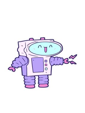 bir robot çiziminin hareketli animasyonu