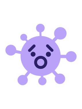 Şaşırmış virüsün canlandırma efektini pikselleştir