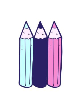 karikatür boyama kalemlerinin canlandırmasını bob ve duraklat