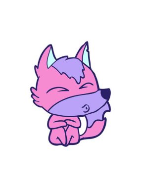 Bir kurdun ıslık çaldığı karikatür çiziminin basınçlı animasyonu