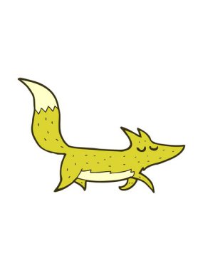 Bir kurdun çizgi filminin renk animasyonunu değiştirmek