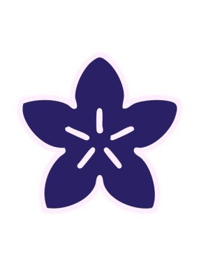 Basit bir Japon çiçek tasarımının ışık efekti animasyonu