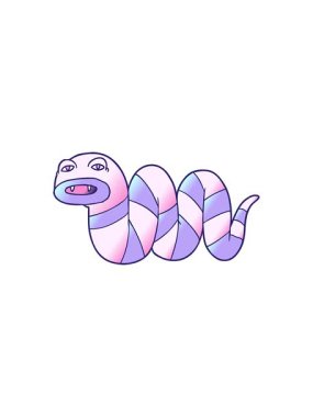 Yılan yılan çiziminin bölünme etkisi canlandırması