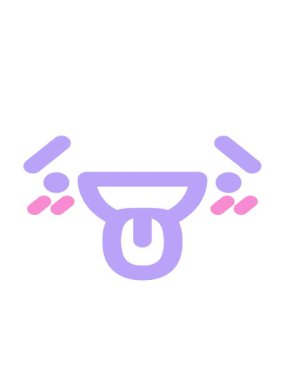 Yorgun mutlu yüz simgesinin hareketli animasyonu