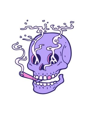 tüten kafatası animasyonunu bob ve duraklat