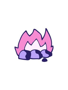 Satışlar el çizimi çizgi film yakma kömürlerinin flaş animasyonu