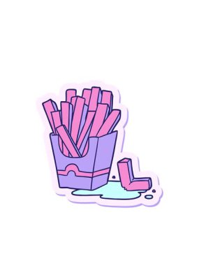 Yanıp sönen radyan çizgileri çizgi film kızartıcısının çıkartması.