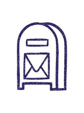 Posta Kutusu Kömür Çiziminin piksel efekti canlandırması