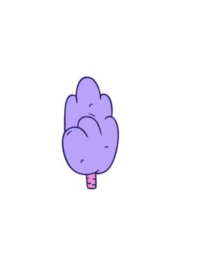 El çiziminin yatay titreşimli animasyonu. Karalama tek yeşil ağaç.