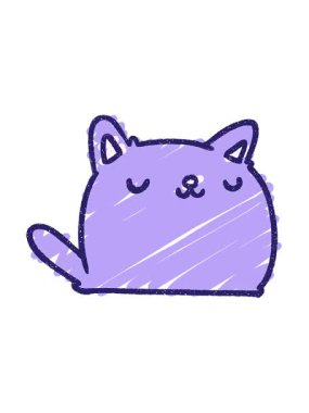 Kedi Tebeşiri Çiziminin titreşimli hareketi