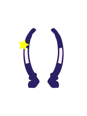 Parlayan yıldızlar çizgi film bacaklarının animasyonunu etkiler.