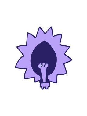 çizgi film ampulünün hareketli animasyonu