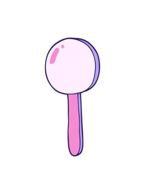 Çizgi film lolipop illüstrasyonunun hareketli animasyonu