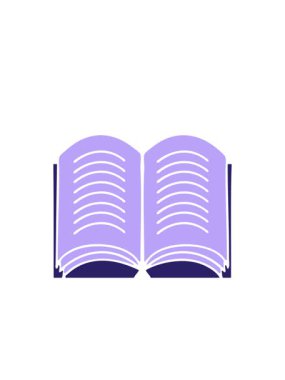 Açık bir kitap simgesinin düz sembolünün yanıp sönen radyal çizgileri