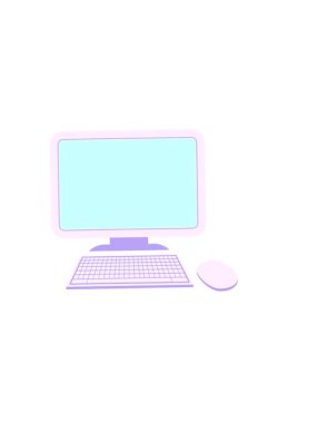 Kablosuz fare ve klavye ile bilgisayarın yatay olarak titreşimi