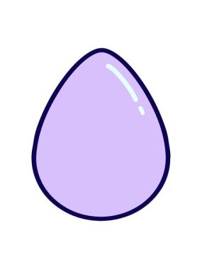 Basit paskalya yumurtasının neon ışık efekti animasyonu