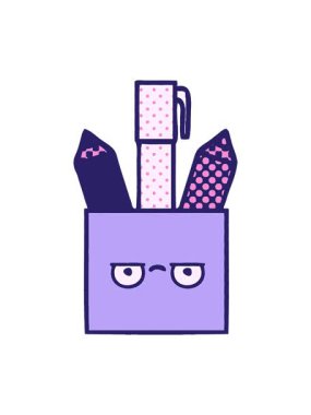 Çizgi roman tarzındaki kalem kapını salla ve duraklat