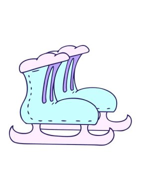 Karikatür karikatür karikatür buz pateni botlarının titreşimli hareketi