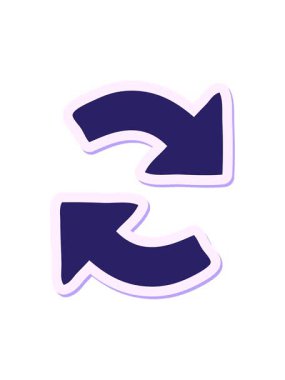 Sevimli çizgi film yönetmeni bir okun çıkartmasının ışık efekti canlandırması