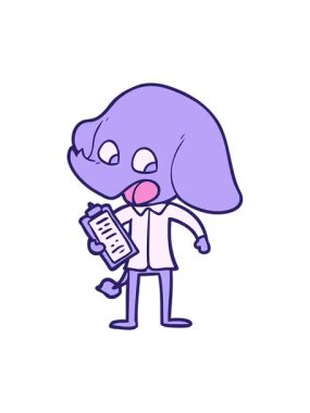 Fil ilüstrasyonunun titreyen animasyonu