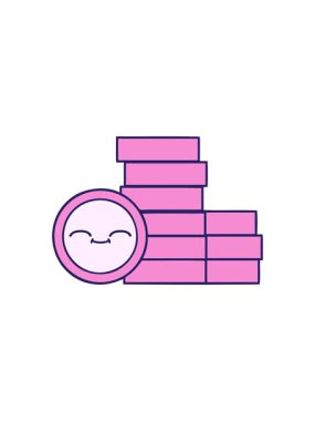 Bozuk para karikatürünün hareketli animasyonu