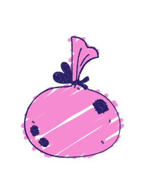 Bin Bag Tebeşir Çiziminin piksel efekt canlandırması