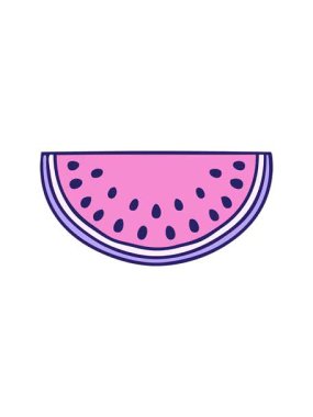 Elle çizilmiş karpuz hareketli animasyon