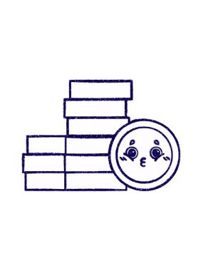 Para Tebeşiri Çiziminin neon ışık efekti animasyonu