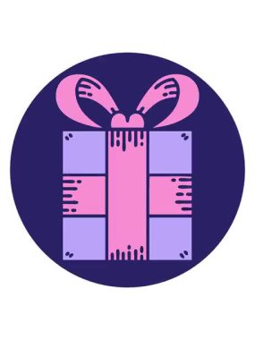 Bir hediyenin titreyen hareketli görüntüsü