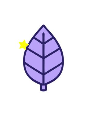 Parlayan yıldızlar dövme tarzı yaprağın animasyonunu etkiler