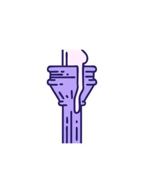 Bir şamdanın ikonik dövme stili görüntüsünün gösterişli satış animasyonu