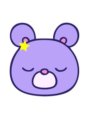 Parıldayan yıldızlar, gölgeli tuhaf ayı çizgi filminin animasyonunu etkiler.