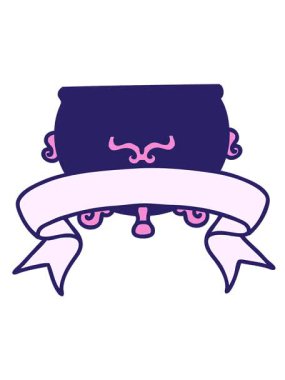 Geleneksel dövmenin hareketli animasyonunu bir kazan sancağıyla oynat